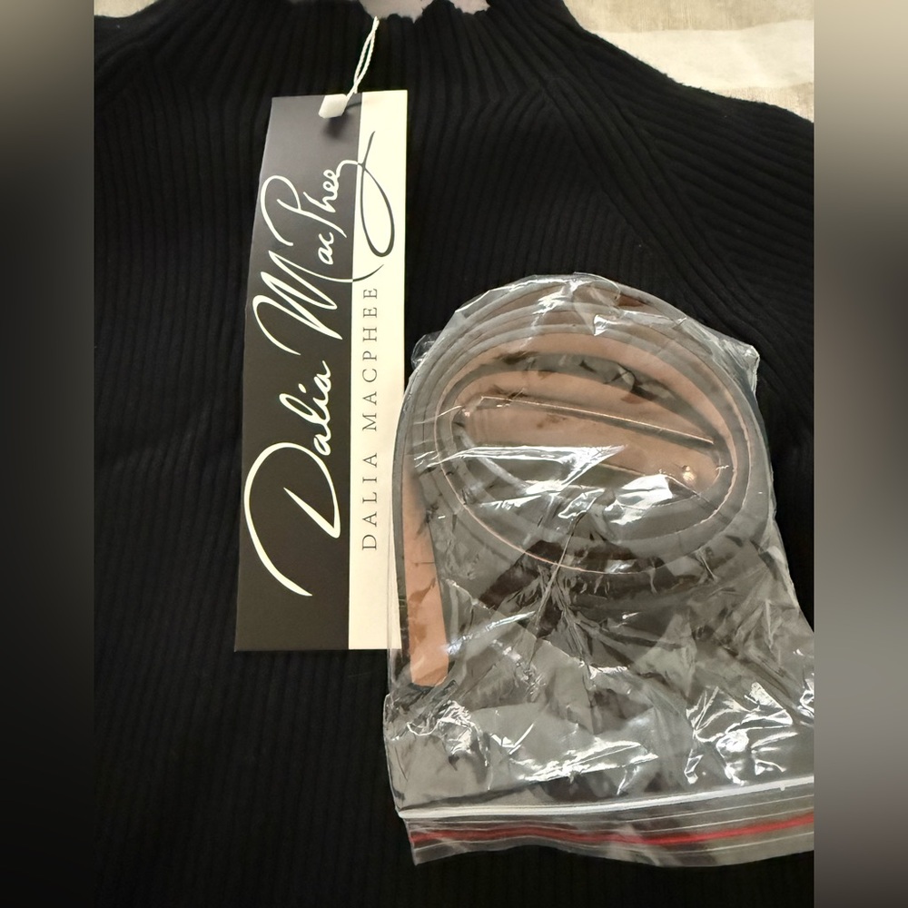 NWT Dalia MacPhee Pleated Ombre Skirt Sweater Midi Dress S - Picture 6 of 9